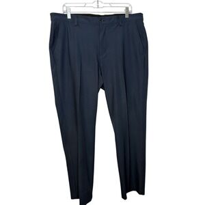 Greg Norman Golf Pants Performance Stretch Flat Front Navy Men's size 36x30